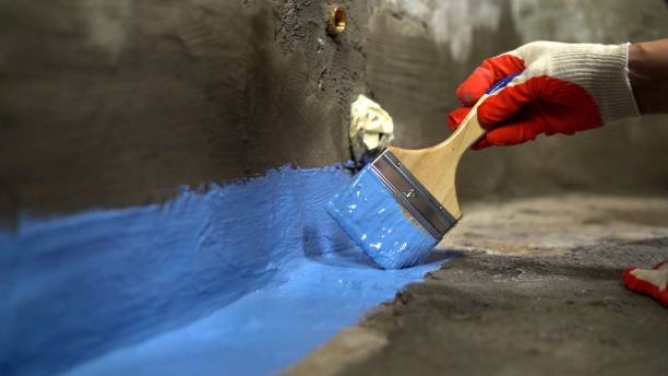 Large-scale Exterior Waterproofing work completed in Norman, IN by SJ Waterproofing Pros